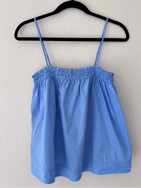 Banana Republic Smocked Spaghetti-Strap Camisole, Cottagecore, Feminine, Cotton